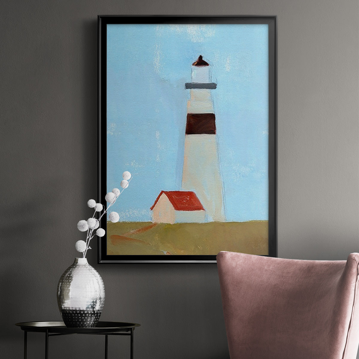 Lookout Point II - Modern Framed Canvas Print
