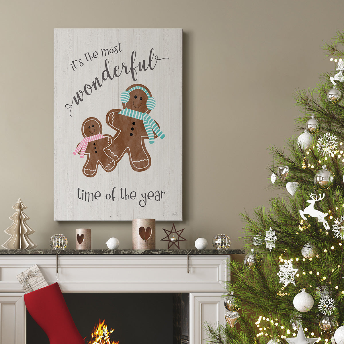 Time of the Year Gingerbread - Canvas Art Print