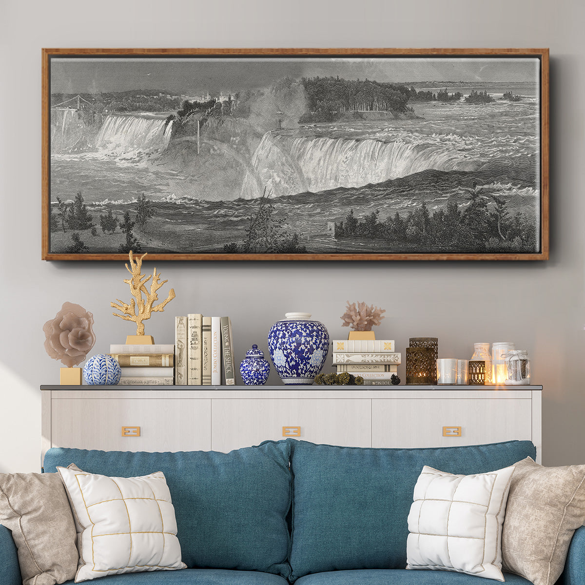 Niagara - Floater Framed Canvas Print