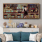 Elegant in Black - Floater Framed Canvas Print