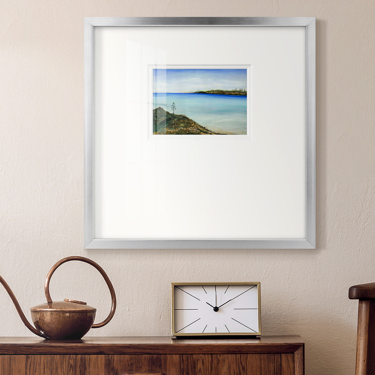 On a Clear Day Premium Framed Print Double Matboard