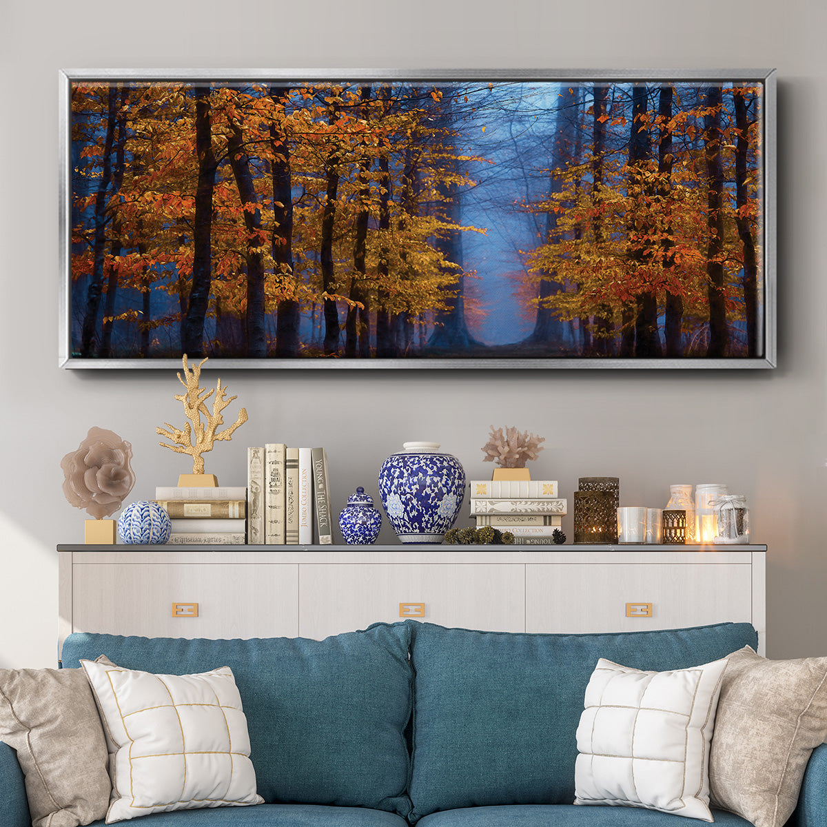 The Path of Midas - Floater Framed Canvas Print