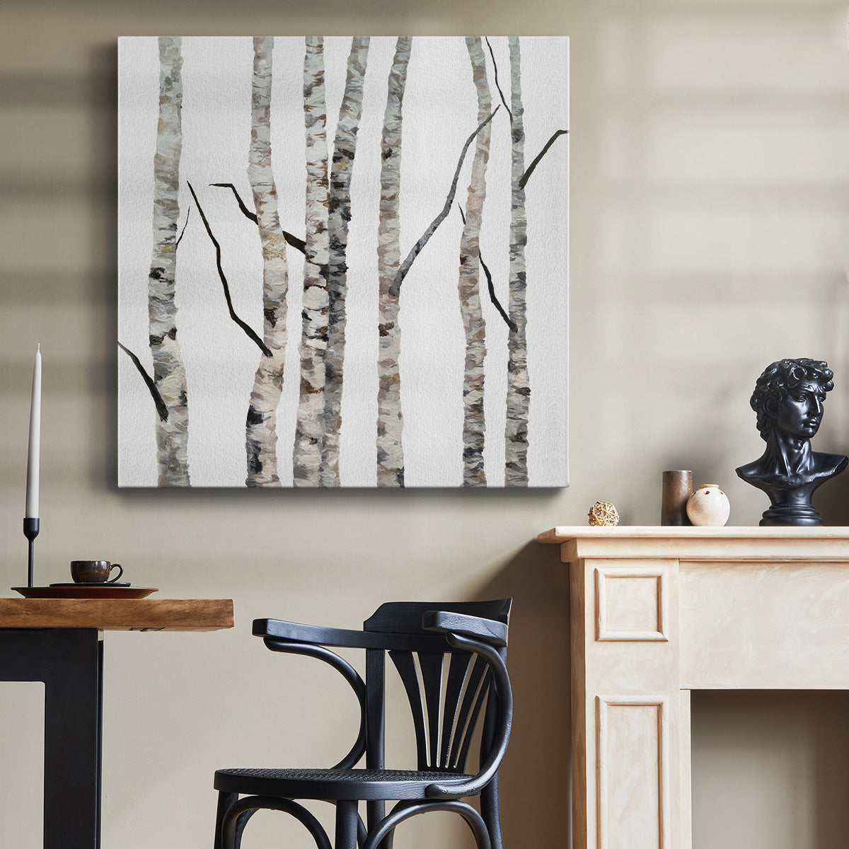 Birch Trees II-Premium Gallery Wrapped Canvas - Ready to Hang