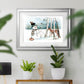 Snow Friends - Modern Framed Art Print