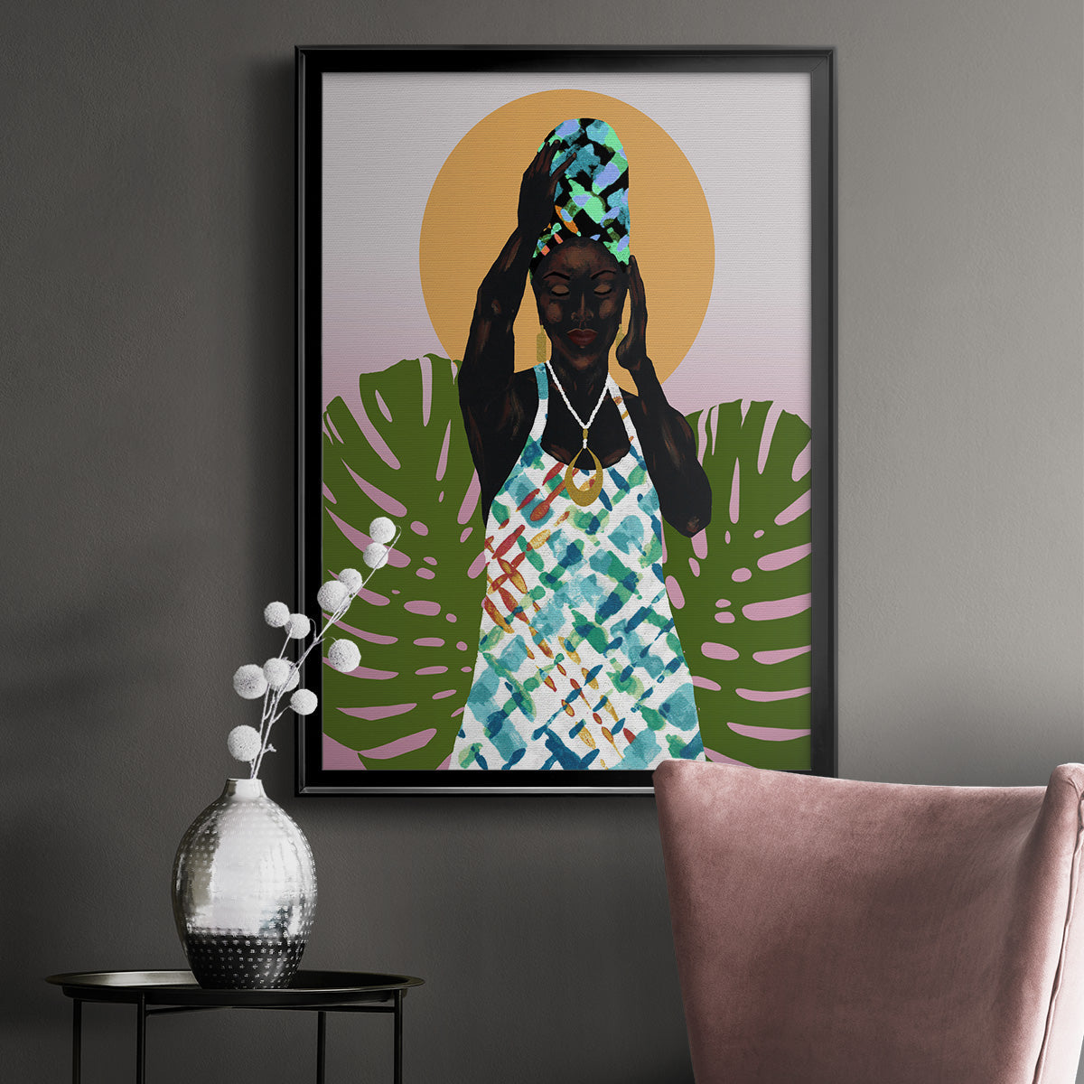 Her Faith - Modern Framed Canvas Print