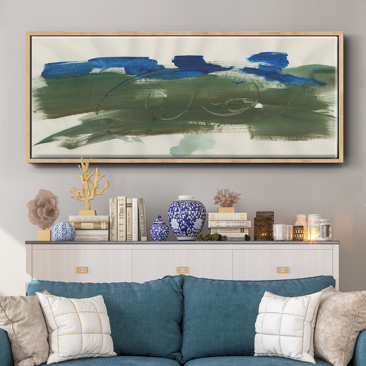 Mirages II - Floater Framed Canvas Print