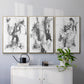 Graphite Abstract I - Floater Framed Canvas Set