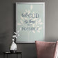 All Things - Modern Framed Canvas Print