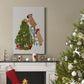 Christmas French Bulldog Tree Ladder - Gallery Wrapped Canvas