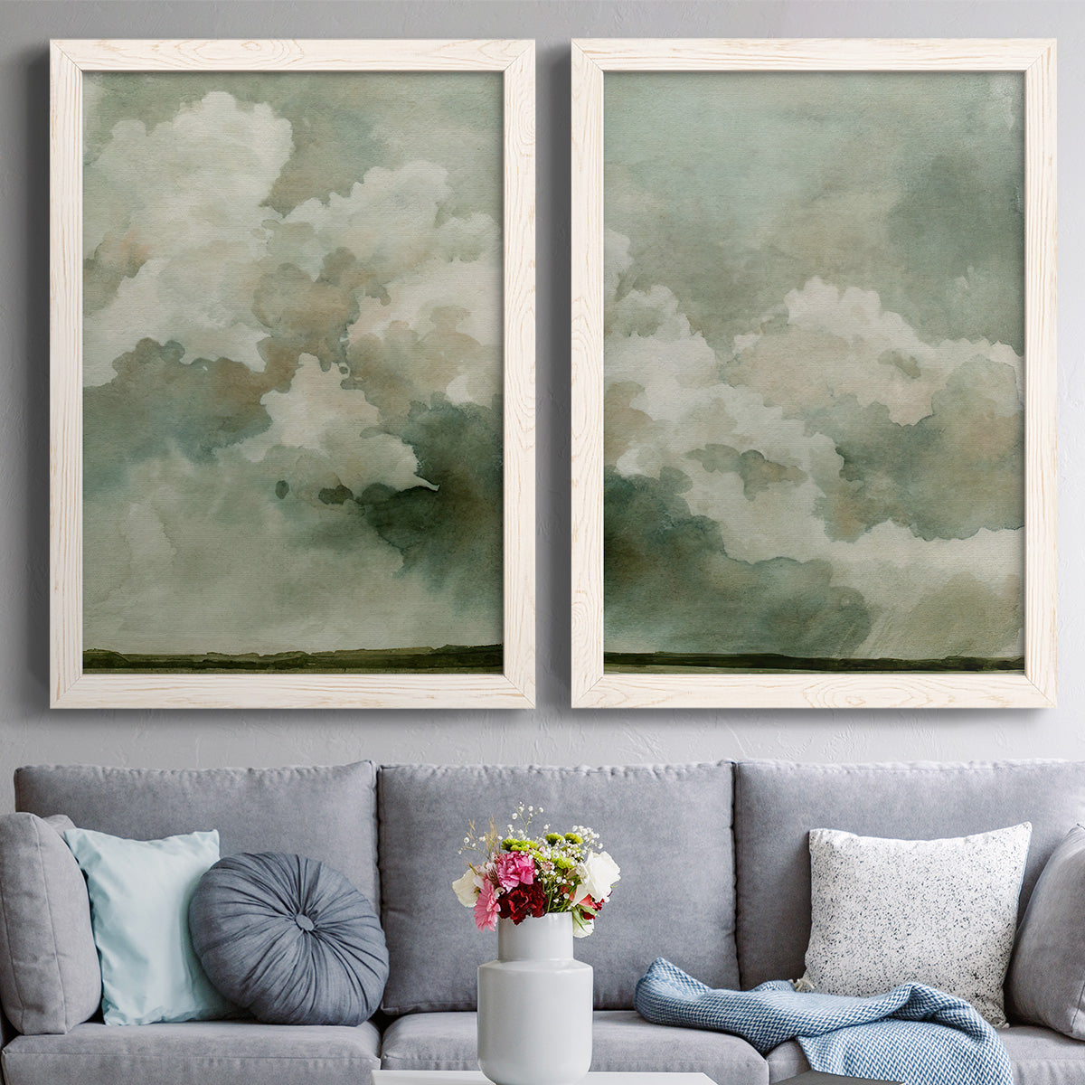 Coming Rain I - Barnwood Framed Canvas Set