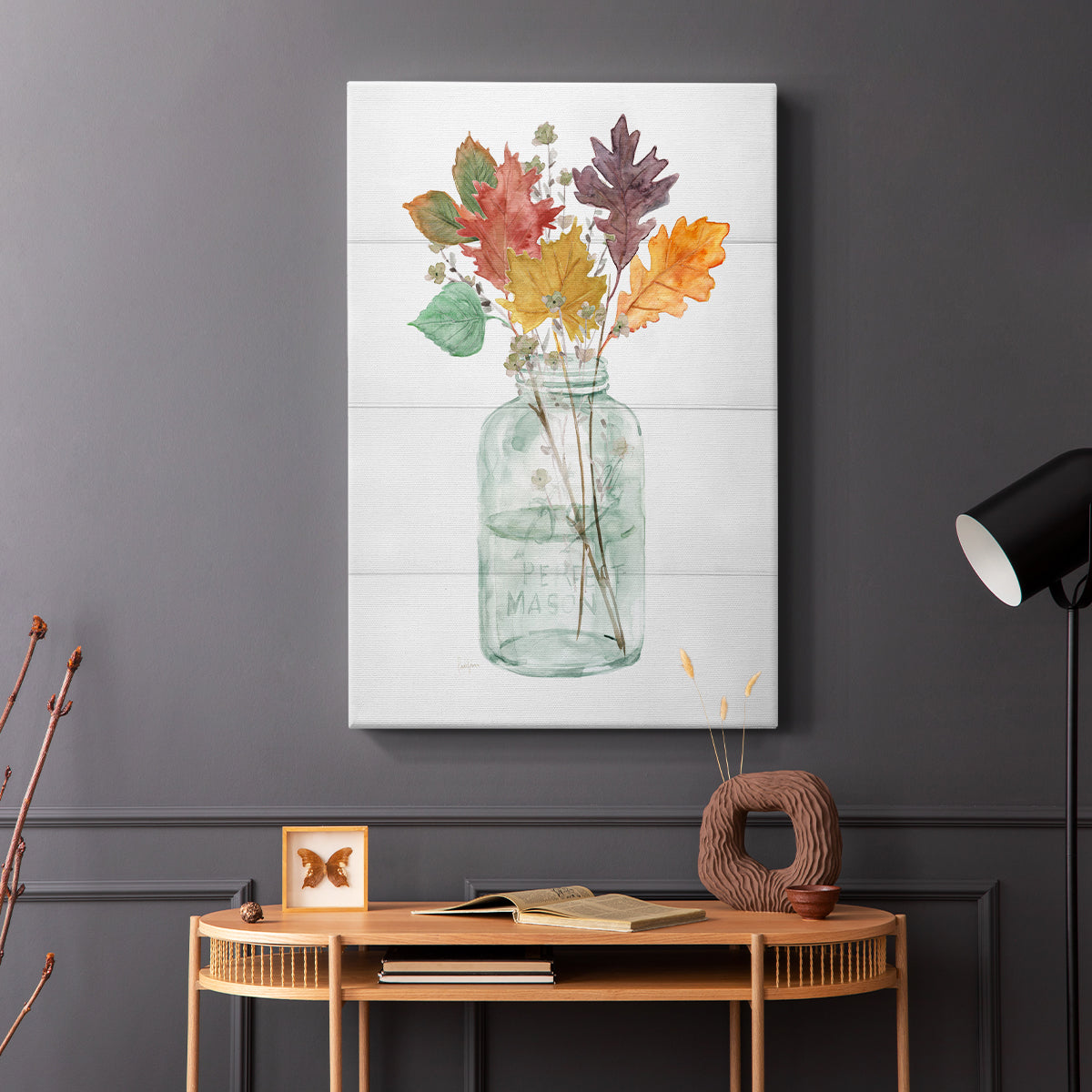 Harvest Home Leaves II - Canvas Art Print