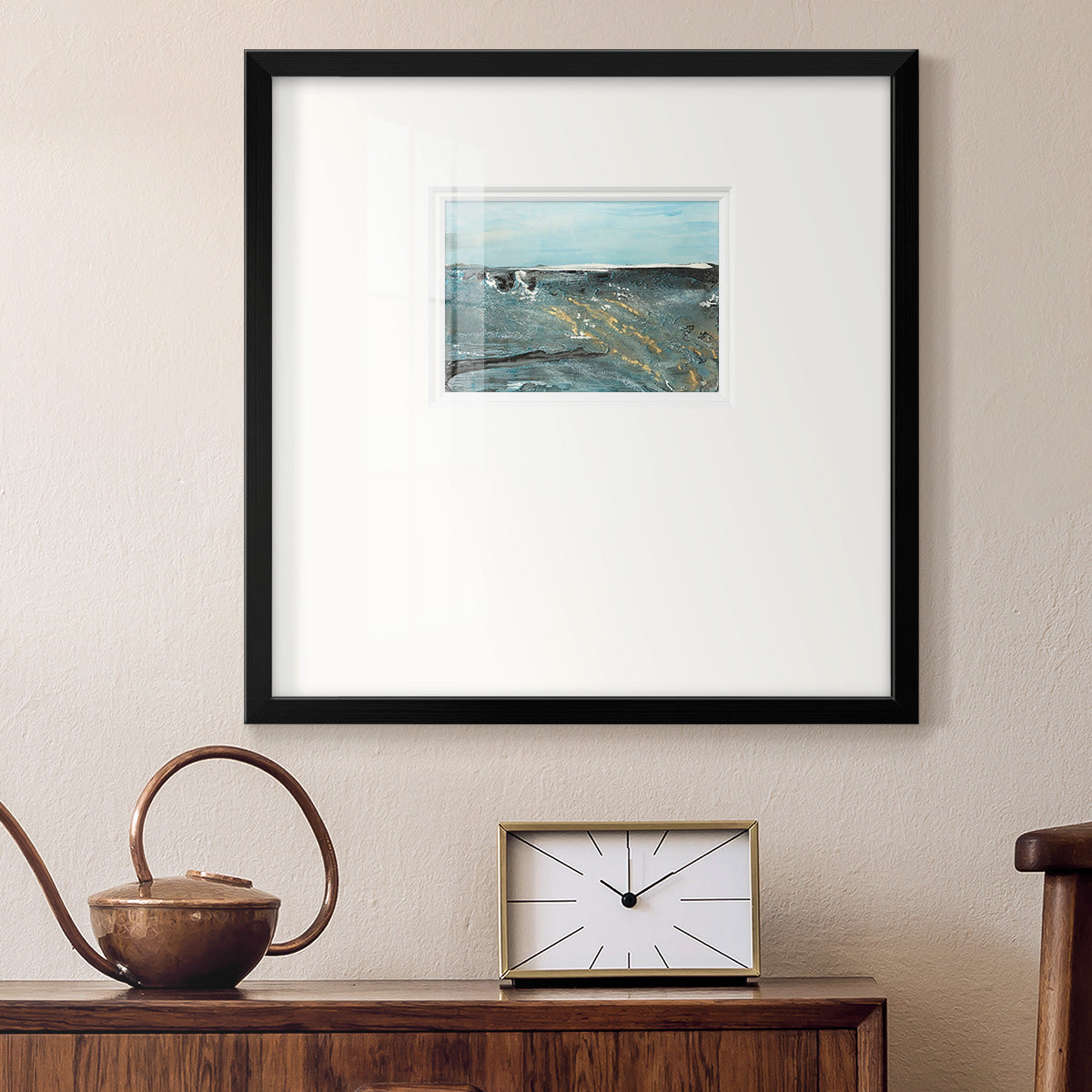 Flow of Love in Ocean II Premium Framed Print Double Matboard