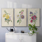 Antique Garden Bouquet I - Framed Premium Gallery Wrapped Canvas L Frame 3 Piece Set - Ready to Hang