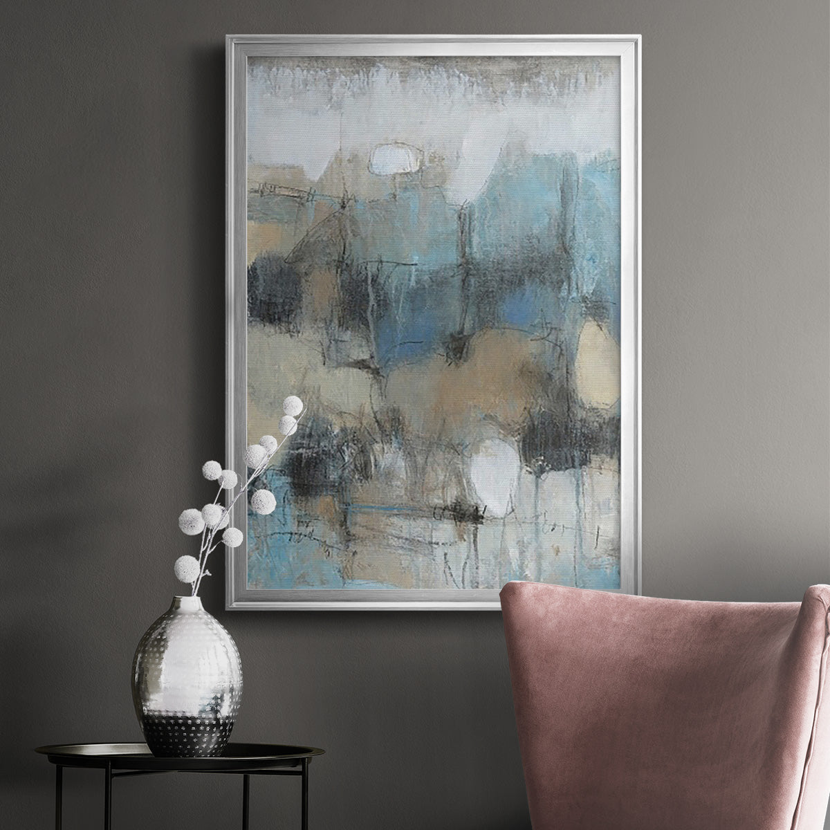 In the Moment II - Modern Framed Canvas Print