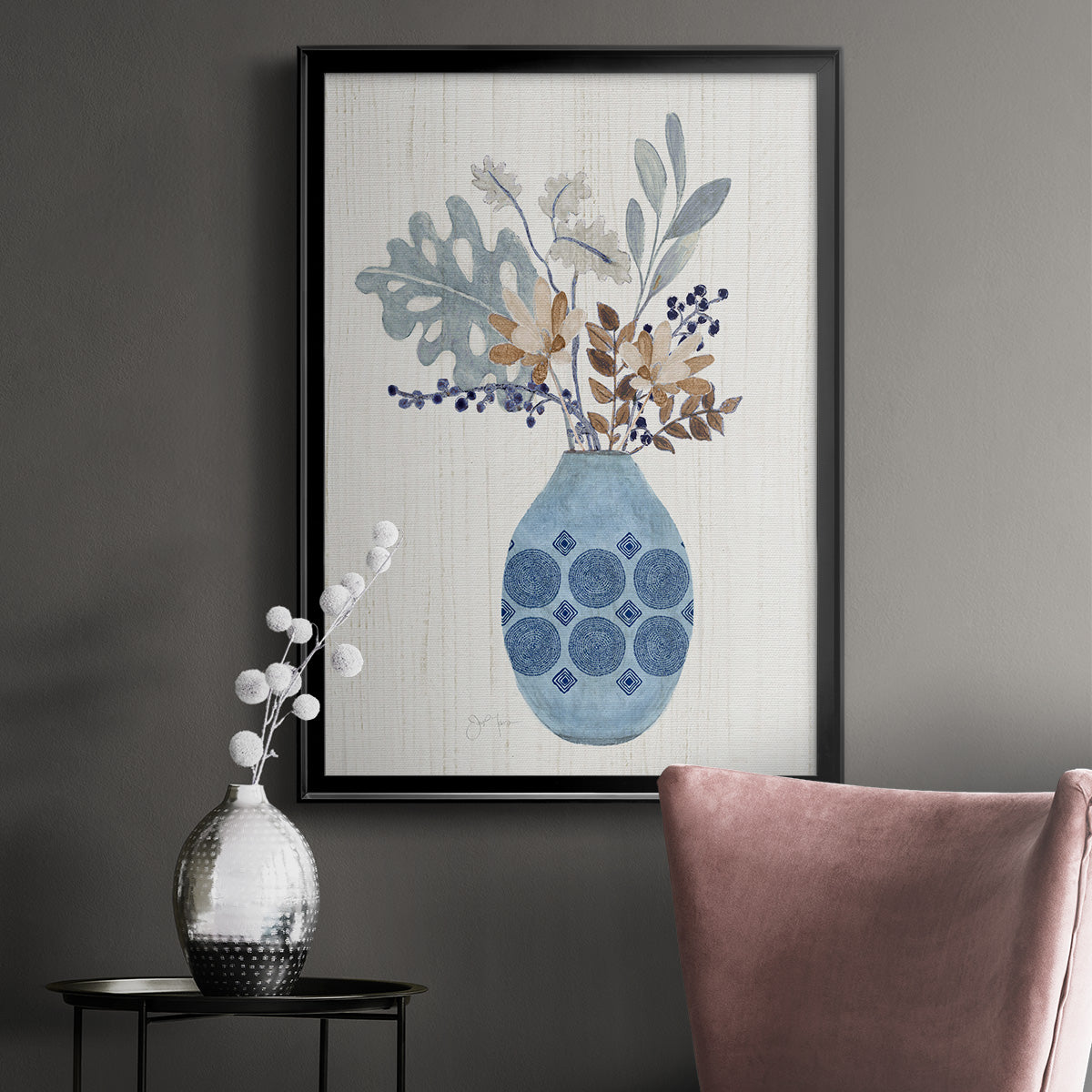 Boho Arrangement II - Modern Framed Canvas Print