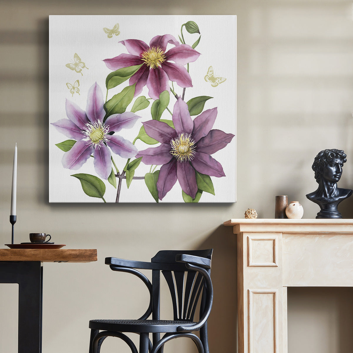 Clematis Climb II - Canvas Art Print