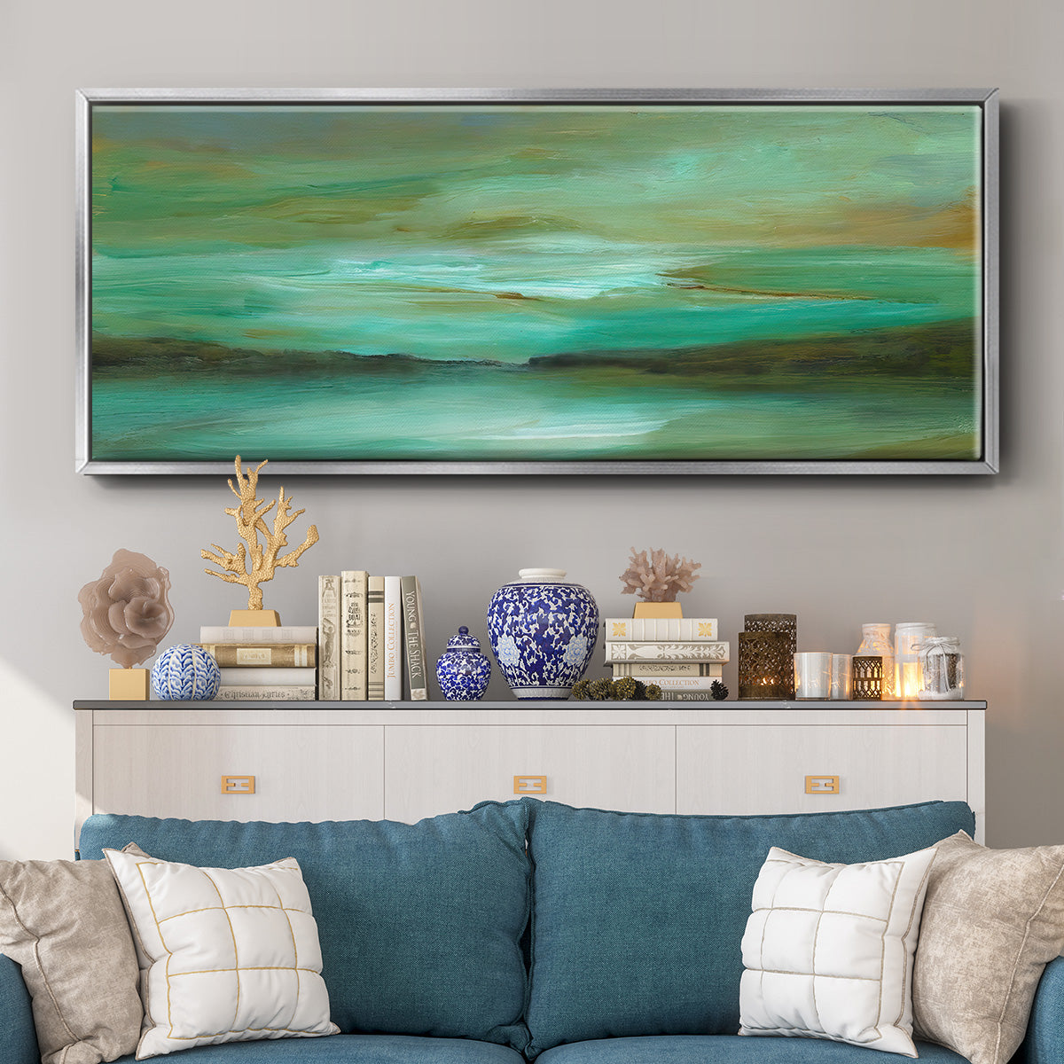 Hidden Cove - Floater Framed Canvas Print