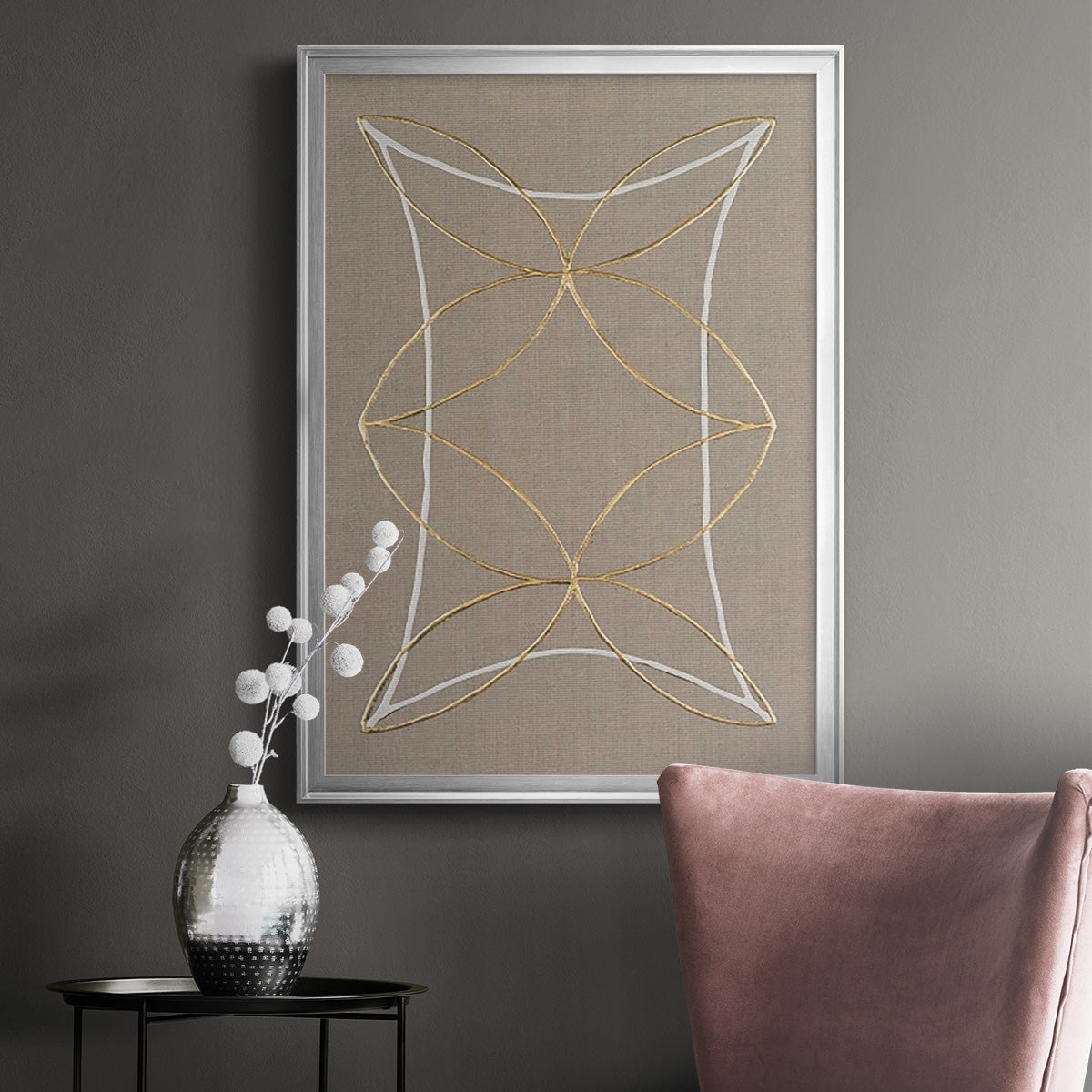 Hyperbola II - Modern Framed Canvas Print