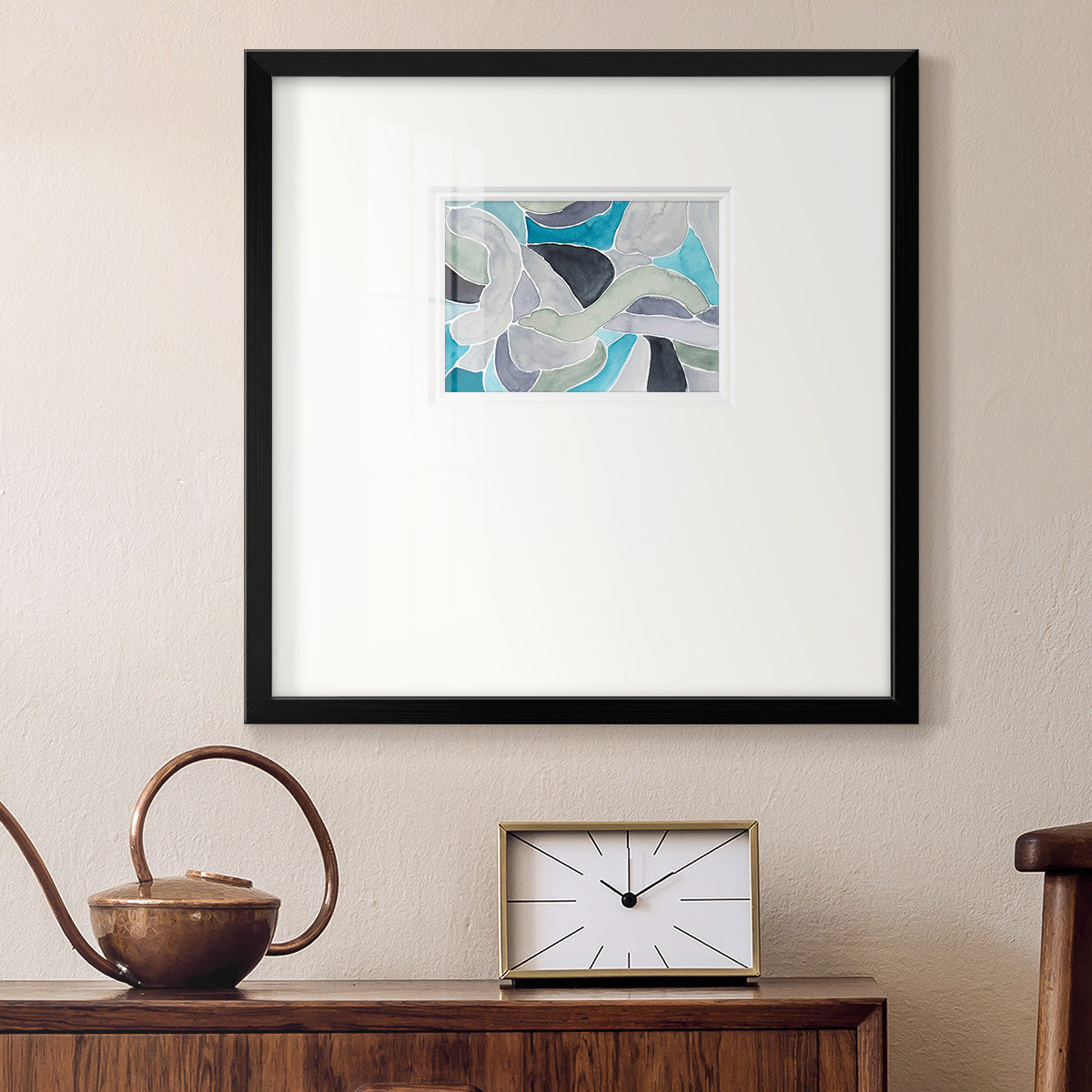 Subtle Billows II Premium Framed Print Double Matboard