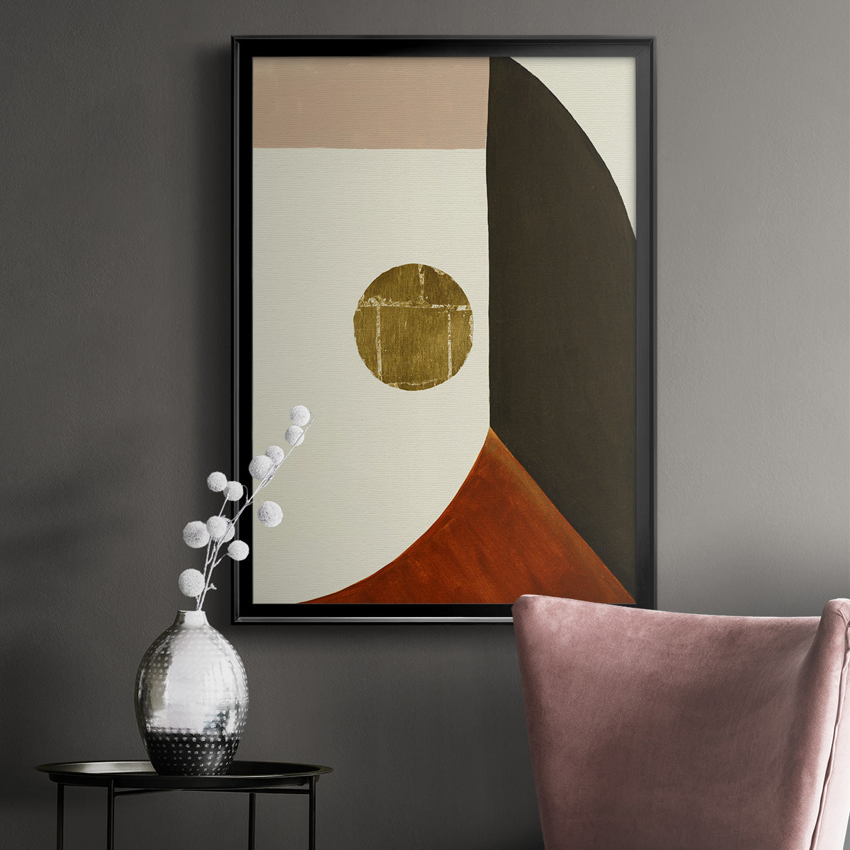 High Notes III - Modern Framed Canvas Print