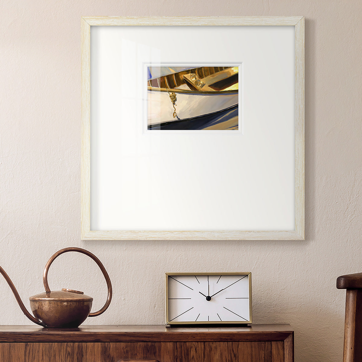 Golden Cano III Premium Framed Print Double Matboard