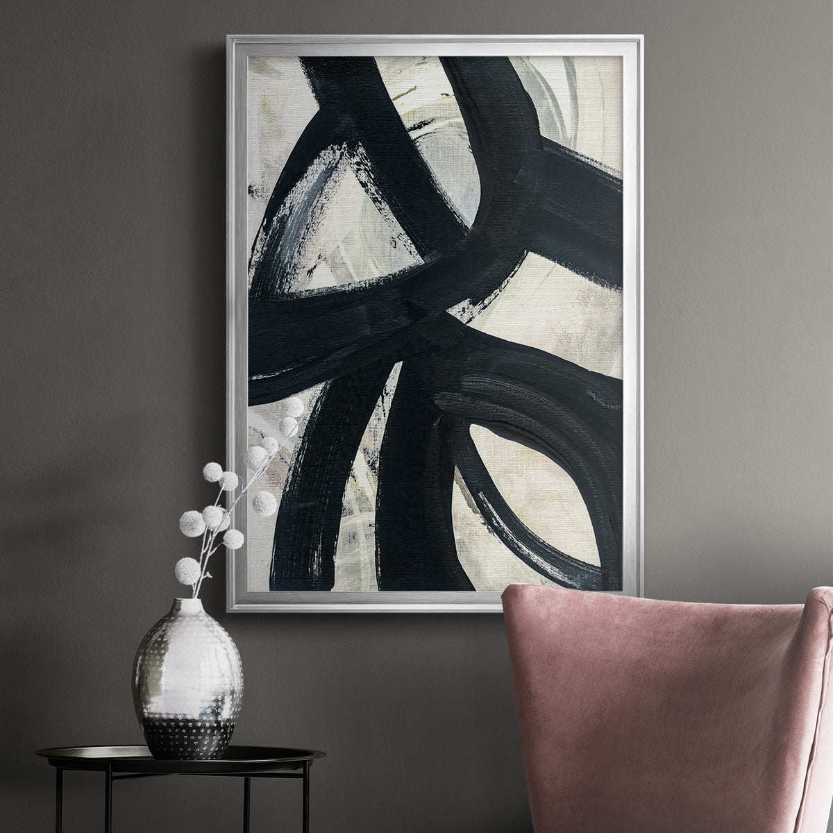 A Day in Brooklyn - Modern Framed Canvas Print