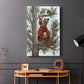 Lumberjack Bear Pine Tree Coffee Break - Canvas Art Print