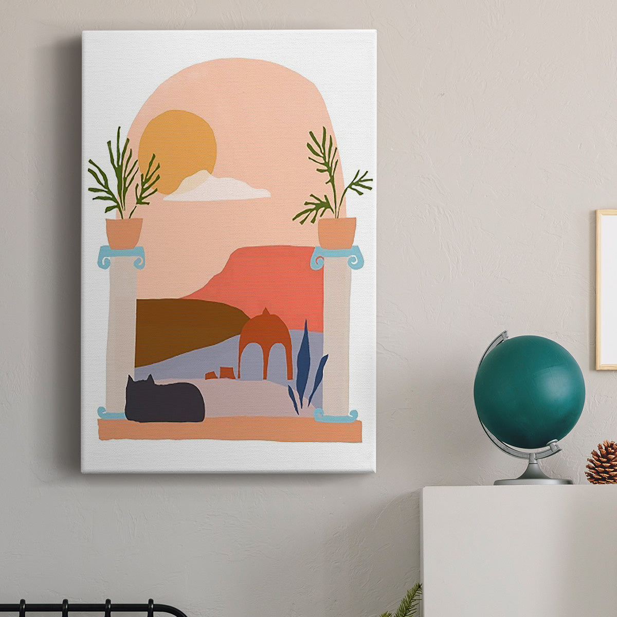 Paper Scene IV - Canvas Art Print