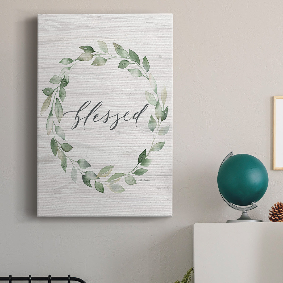 Blessed Wreath Premium Gallery Wrapped Canvas - Ready to Hang