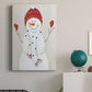 Festive Snowman III Premium Gallery Wrapped Canvas - Ready to Hang