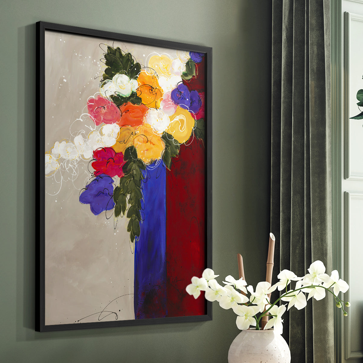 For Me - Restickable Framed Art Print