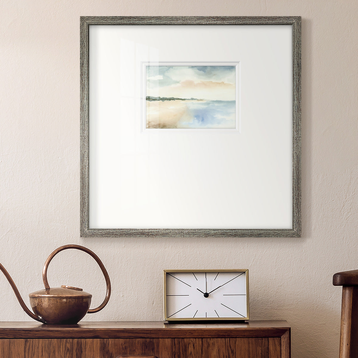 Simple Sea Premium Framed Print Double Matboard