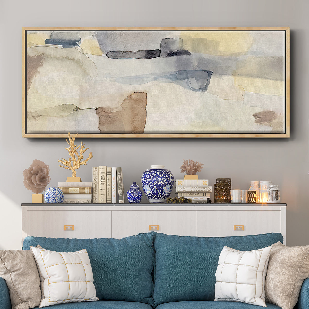 Eventide Sunset II - Floater Framed Canvas Print