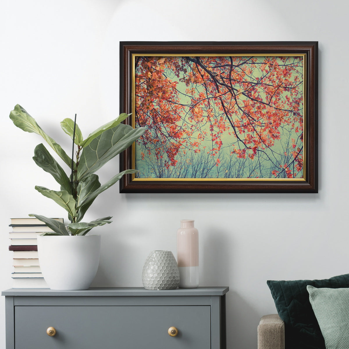 Autumn Tapestry II Premium Framed Canvas- Ready to Hang