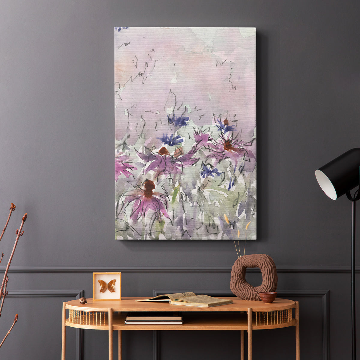 Floral Entertainment I - Canvas Art Print