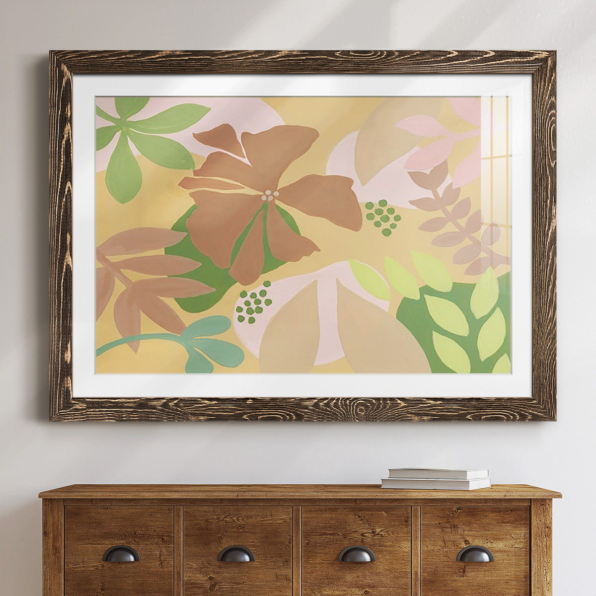 Neutral Blooms IV-Premium Framed Print - Ready to Hang