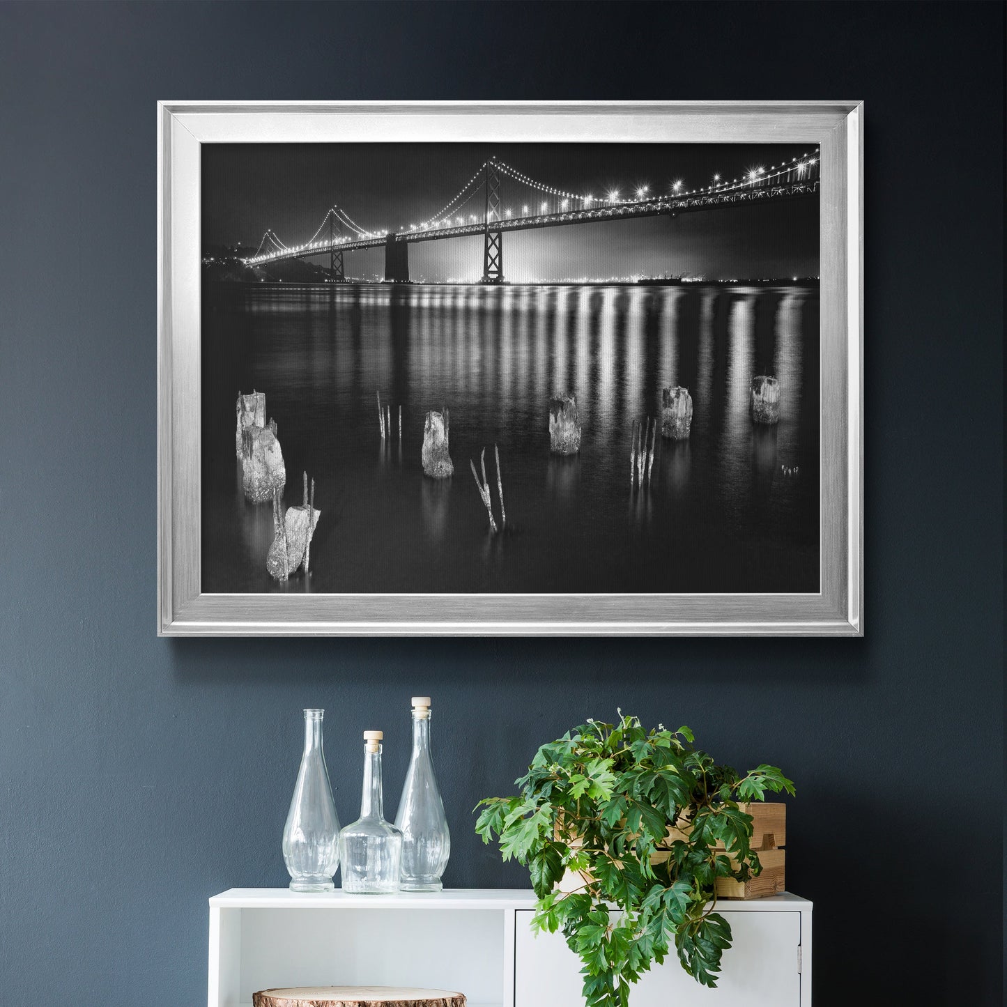 Night Reflections Premium Classic Framed Canvas - Ready to Hang