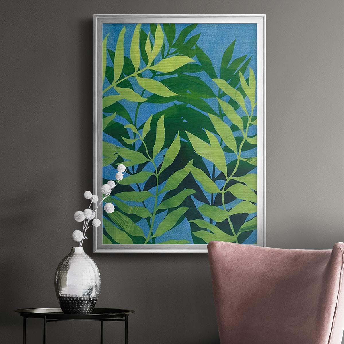 Ocean Vines I - Modern Framed Canvas Print