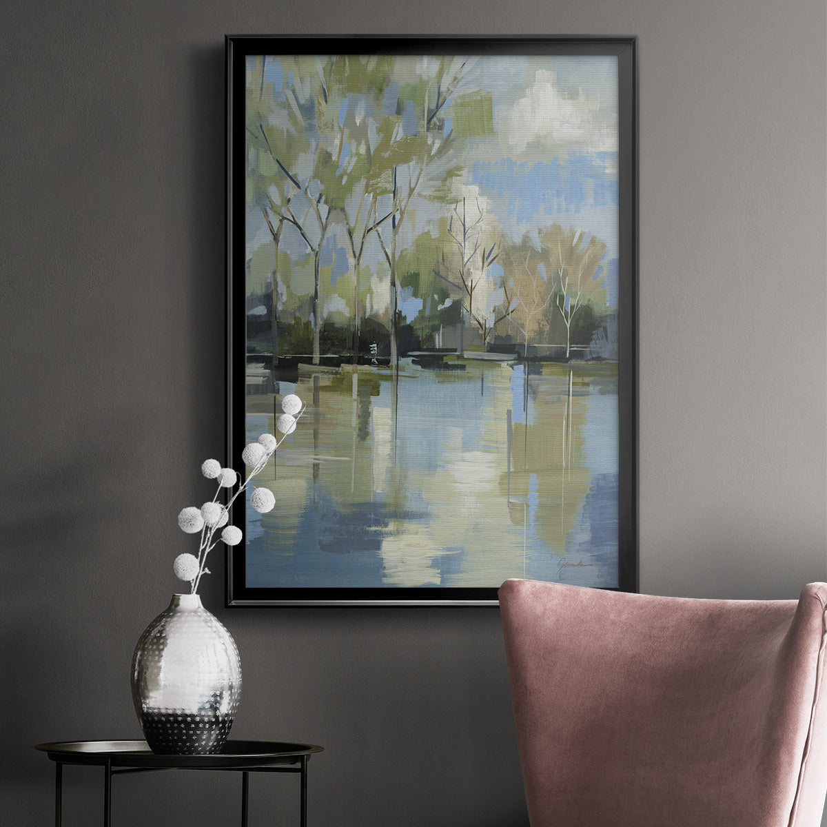 Enchanted Forest II - Modern Framed Canvas Print