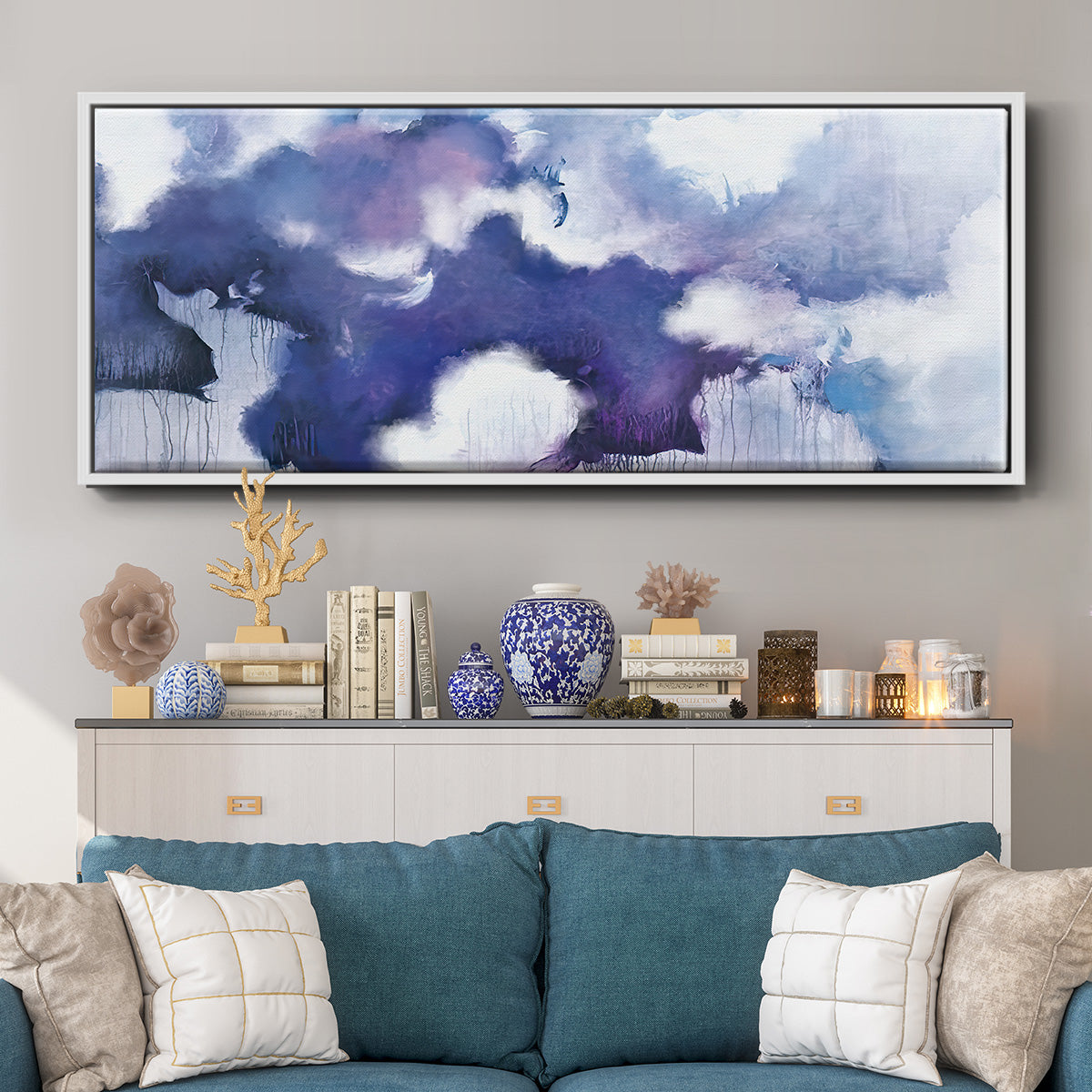 Acquiesce - Floater Framed Canvas Print