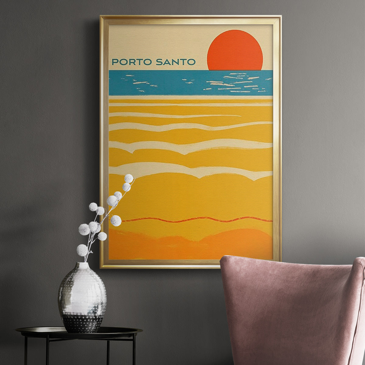 Summer Abroad I - Modern Framed Canvas Print