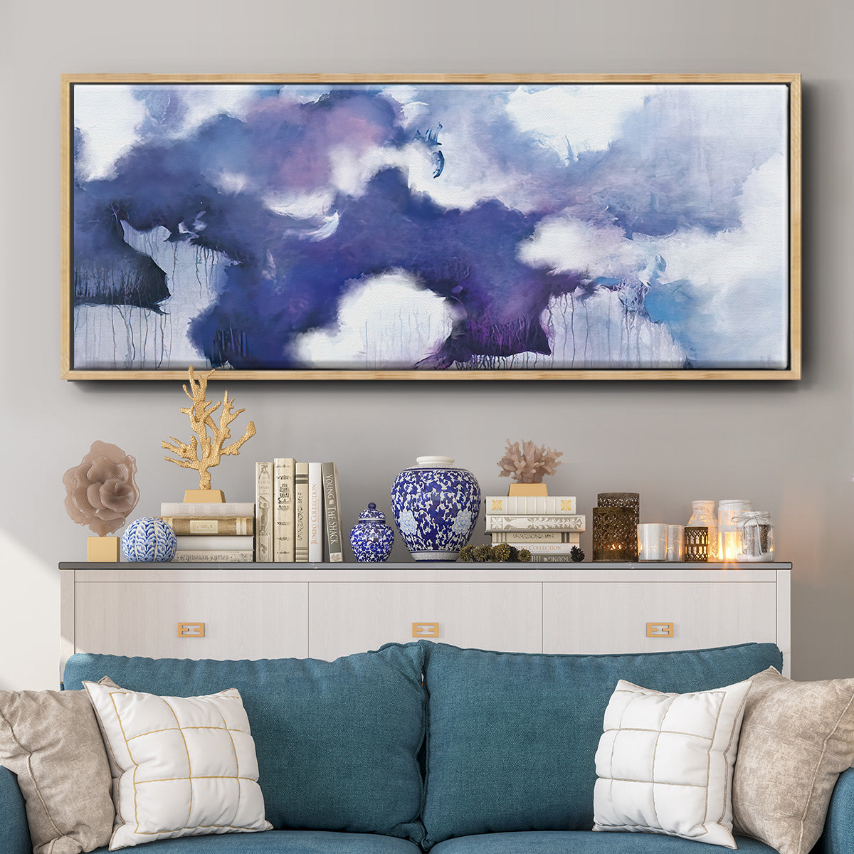 Acquiesce - Floater Framed Canvas Print