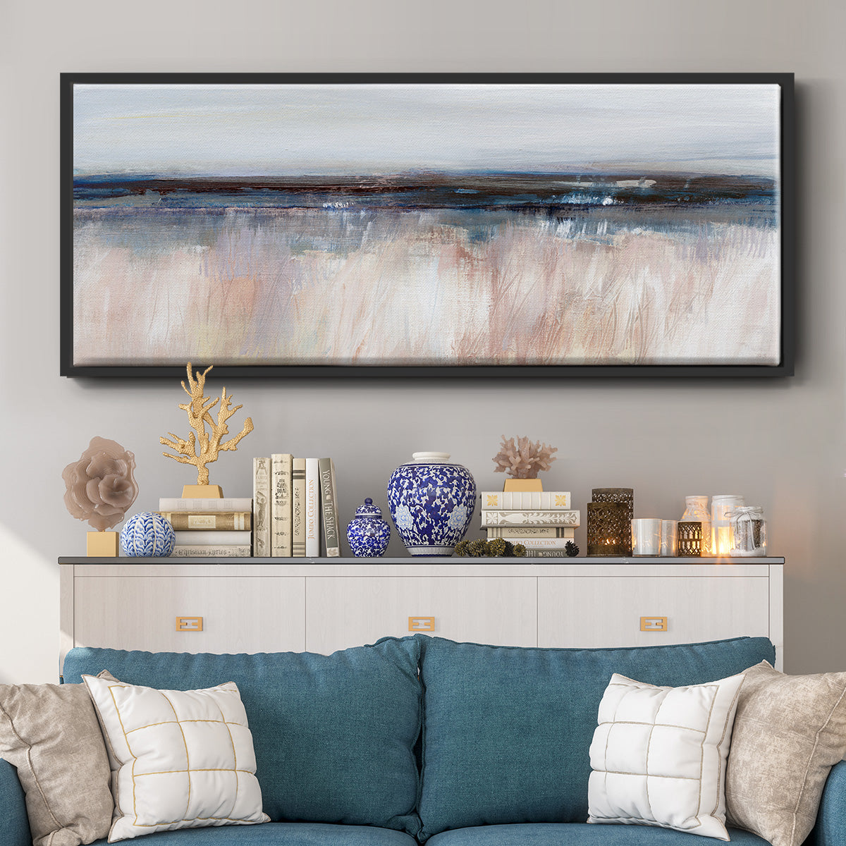 Tide at Dawn - Floater Framed Canvas Print