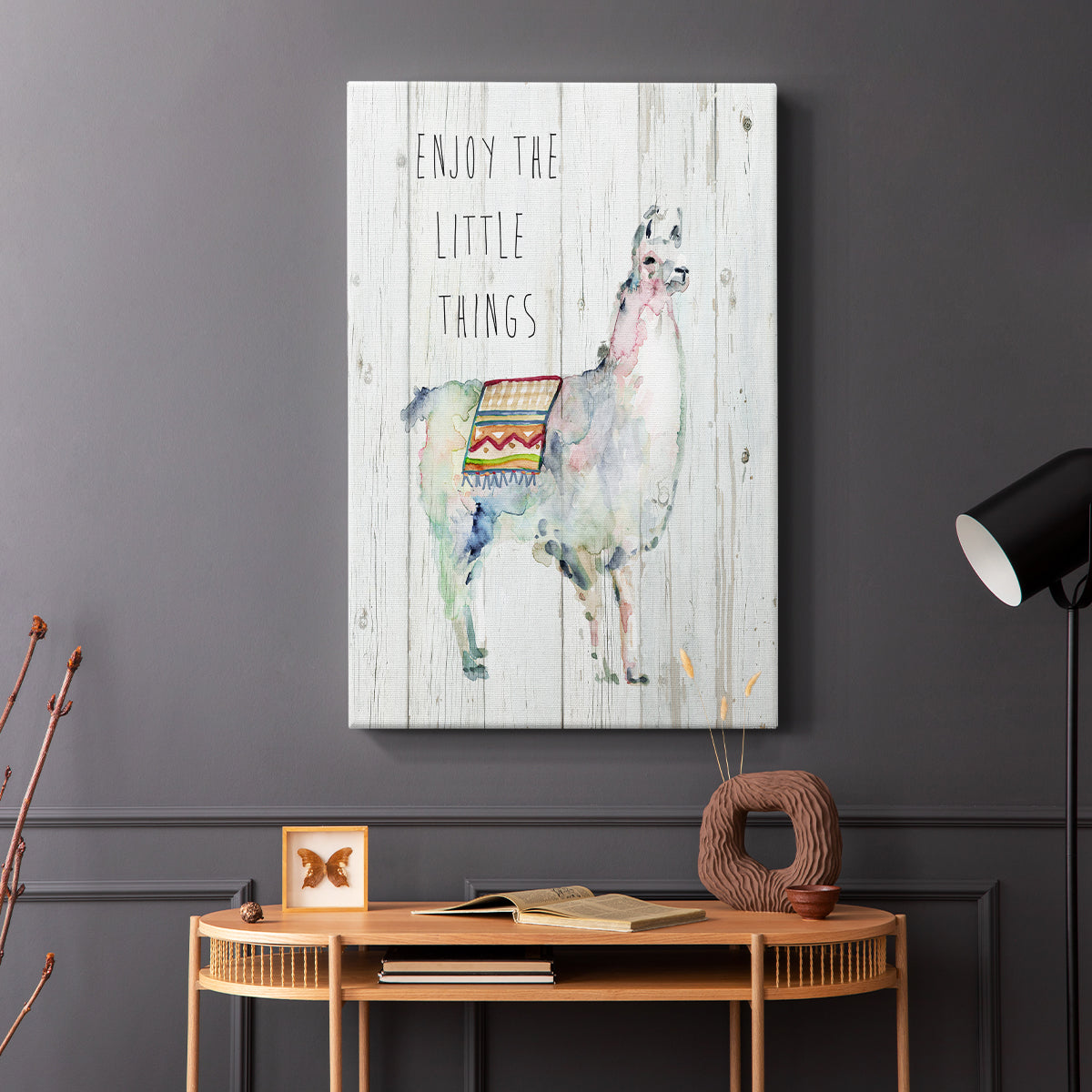 Llama Little Things - Canvas Art Print