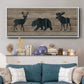 Woodland Trio - Floater Framed Canvas Print