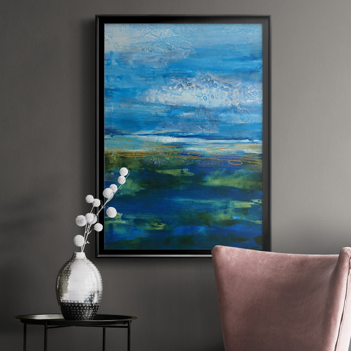 Island Groove - Modern Framed Canvas Print