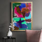 Brights Strokes III - Modern Framed Canvas Print