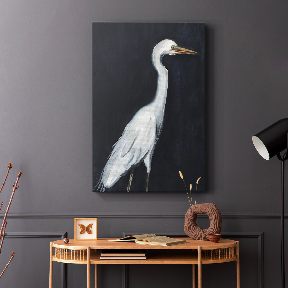 Calm Great Egret II - Canvas Art Print