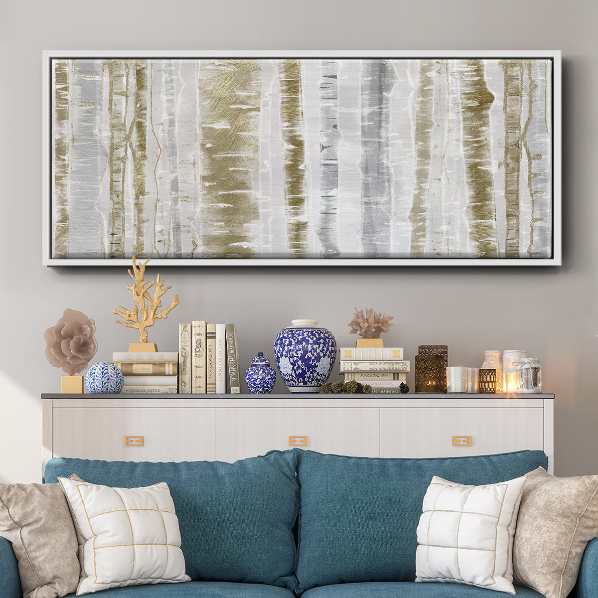 Meadow Mist - Floater Framed Canvas Print
