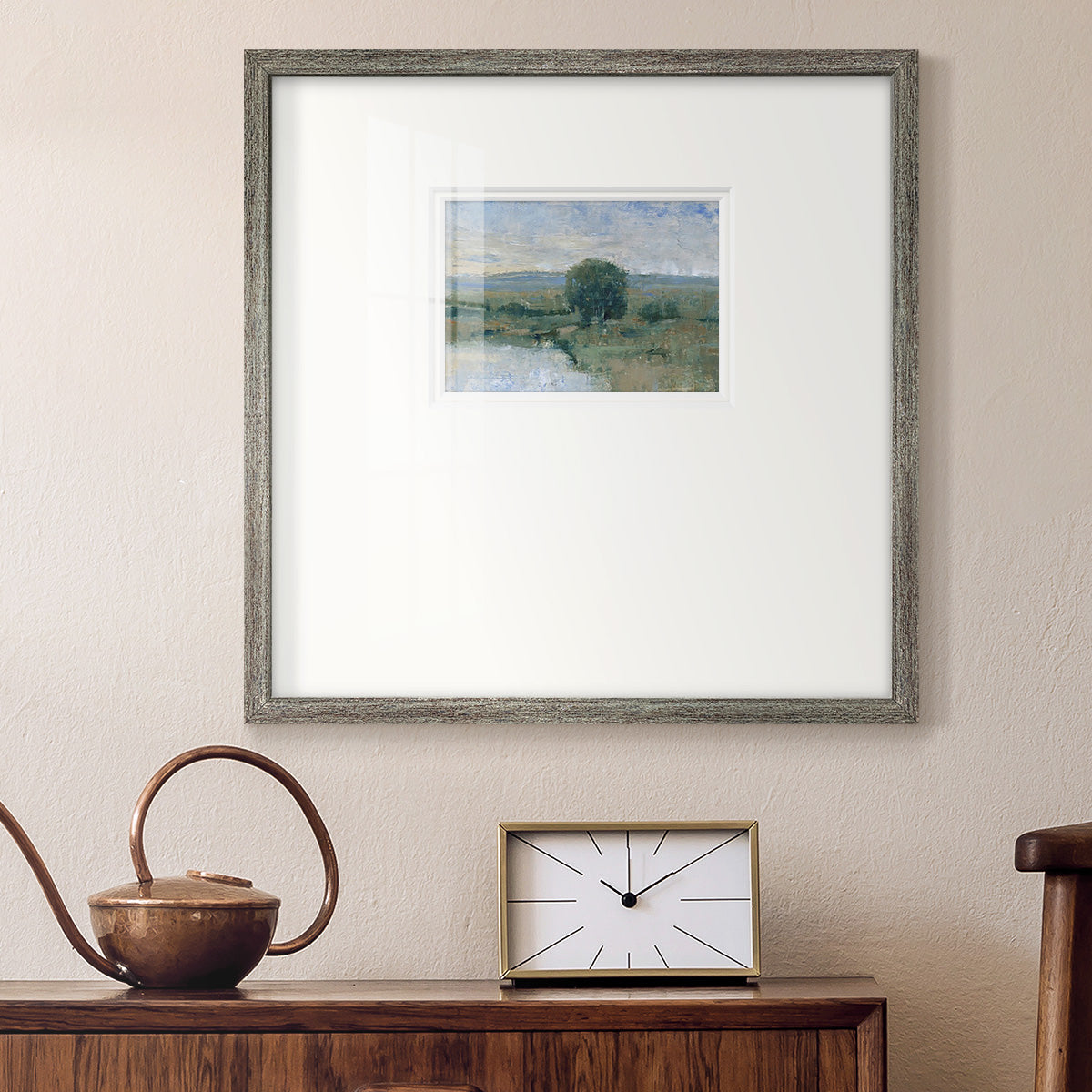 Riverbank Impression II Premium Framed Print Double Matboard